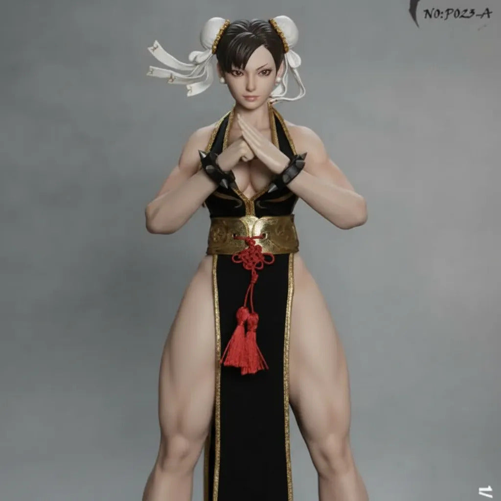 Figura - Chun-li Street Fighter Traje Negro P023-a Play Toy