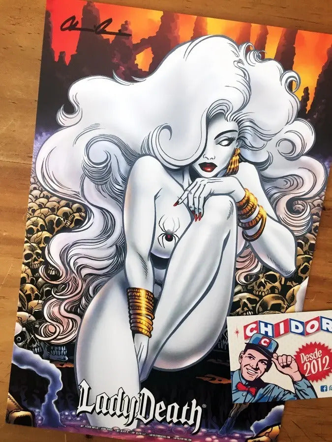 Print - Mini Print Lady Death Spider Firmada Coa