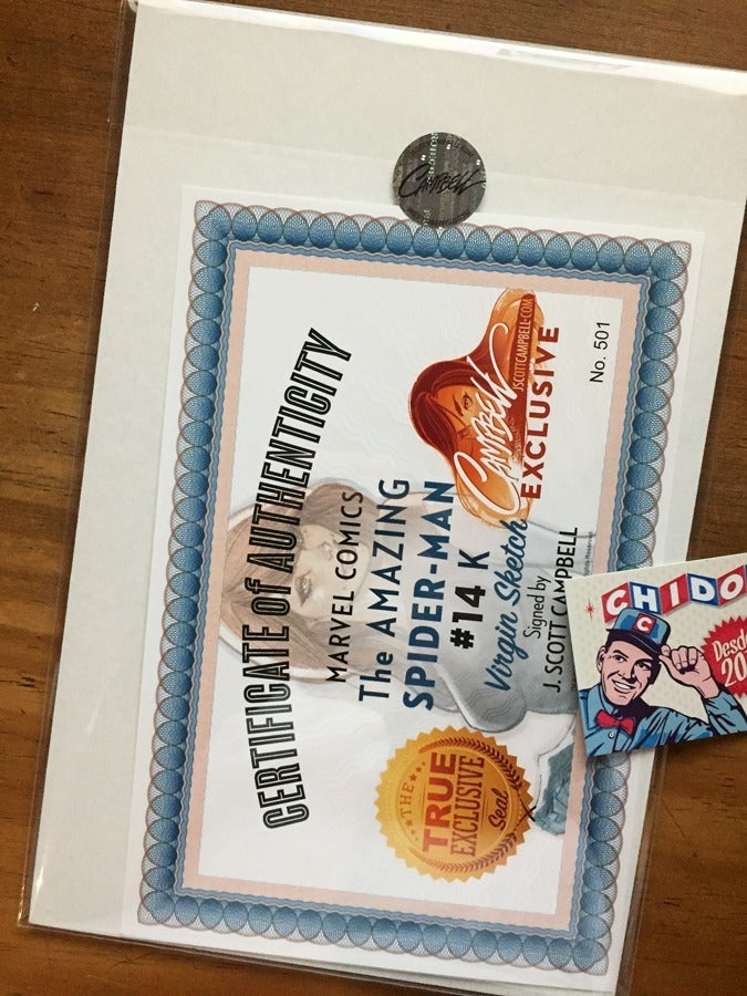 Comic Set - Amazing Spider-man #14 Scott Campbell Firmado Mj