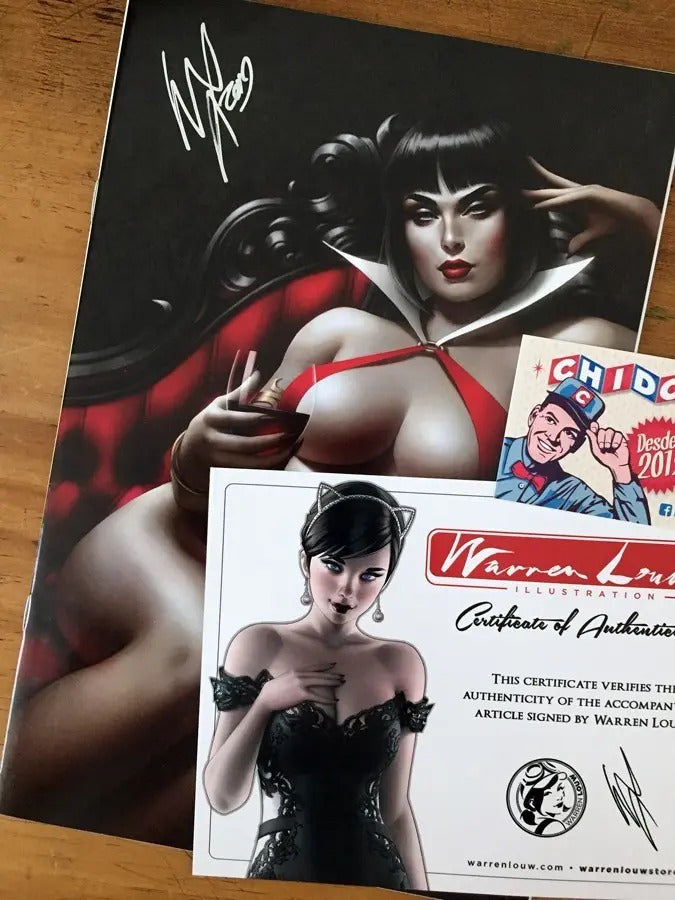 Comic - Vampirella #1 Warren Louw Firmada Con Coa