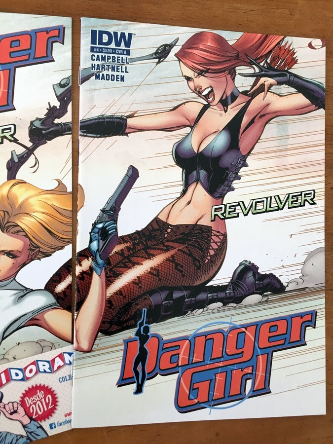Comic Set - Danger Girl Revolver Scott Campbell Connecting