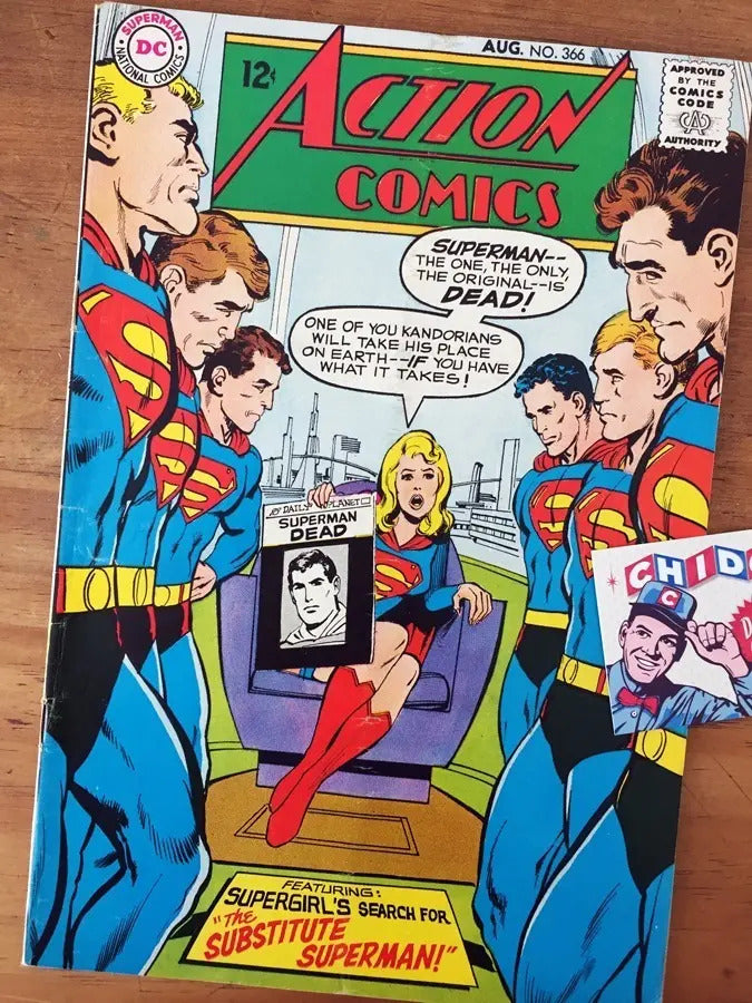 Comic - Action Comics #366 Superman Supergirl Neal Adams