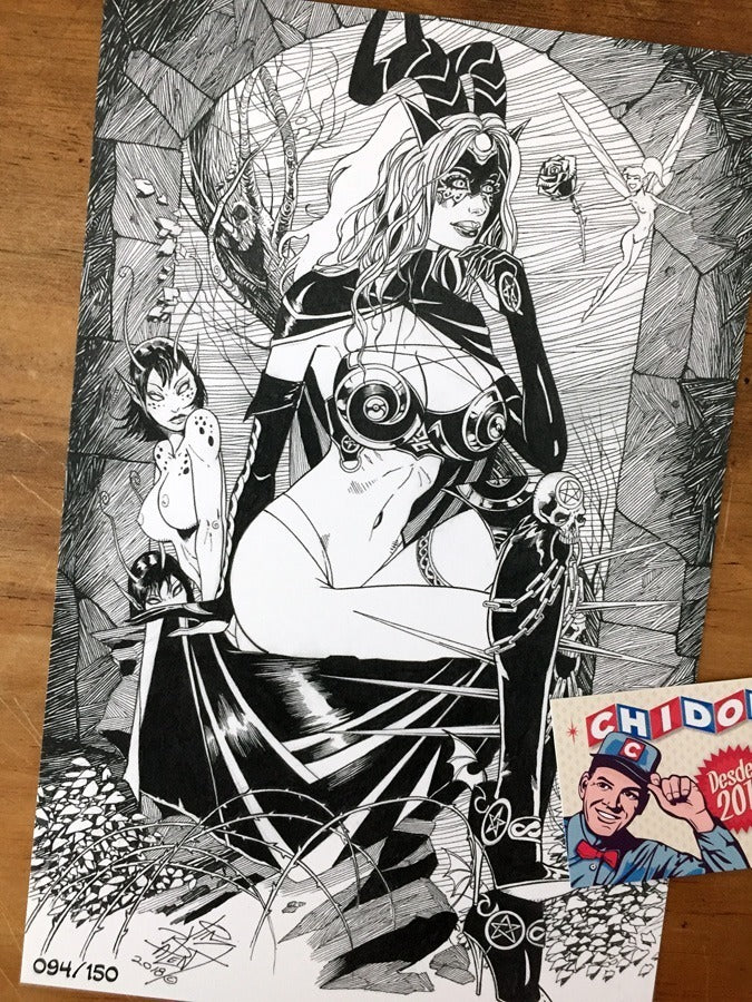 Print - Tarot Witch Of The Black Rose Jim Balent Firmada