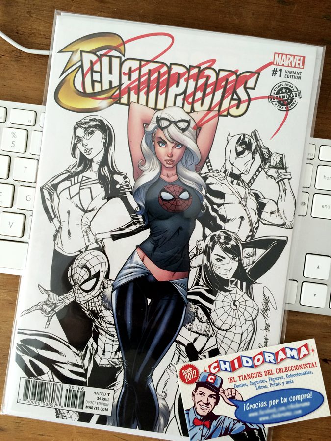 Comic - Champions #1 Scott Campbell Variante Firmada Coa