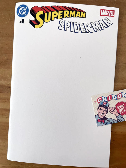 Comic - Superman Spider-man #1 Blank Variant