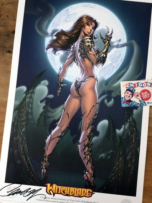 Print - Scott Campbell Witchblade Litografía Firmada