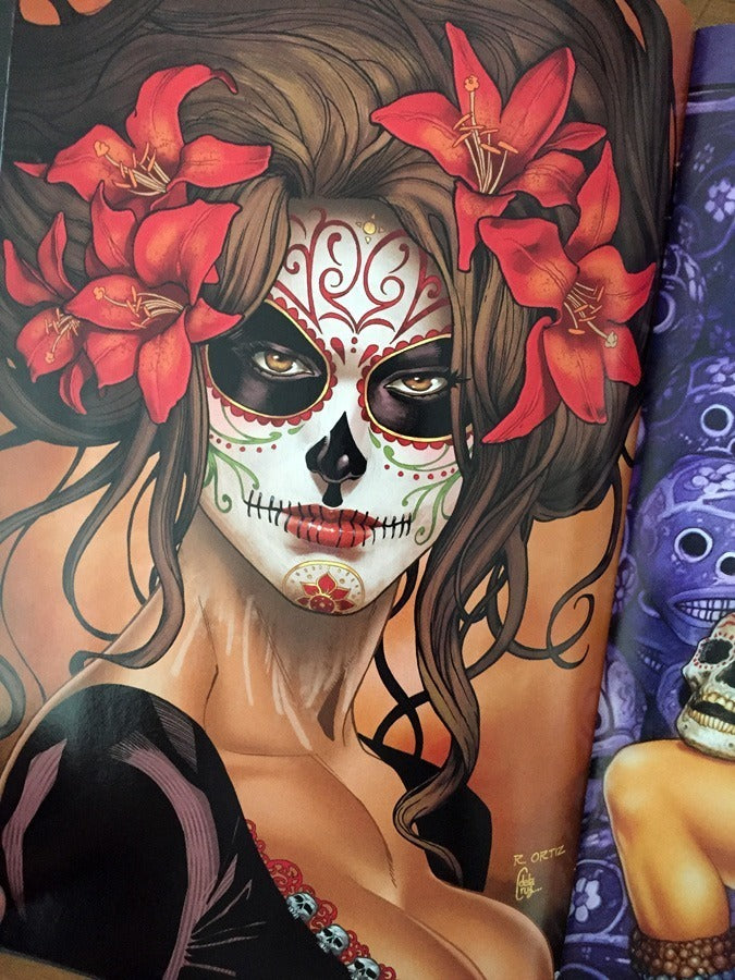 Comic K - Lady Death La Muerta Pin Ups Sketch Firma Pulido