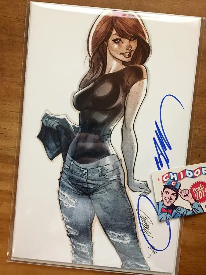 Comic - Amazing Spider-man #14 K Campbell Mary Jane Firmada