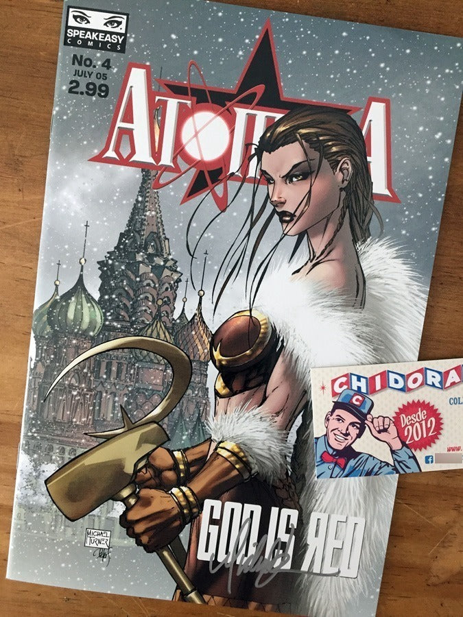 Comic - Atomika #4 Michael Turner Firmada Coa Aspen Firma