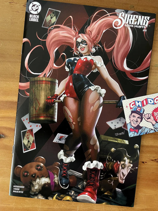 Comic - Sirens Love Hurts #4 Harley Quinn Derrick Chew
