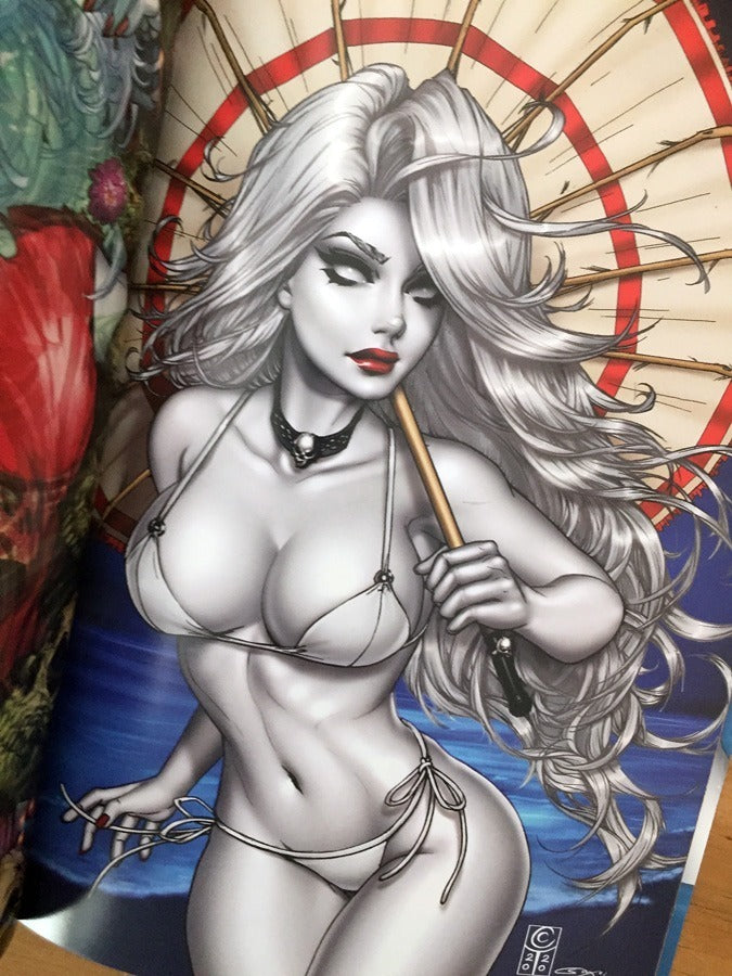 Comic - Lady Death Swimsuit 2020 Firma Pulido Nuevo Foil