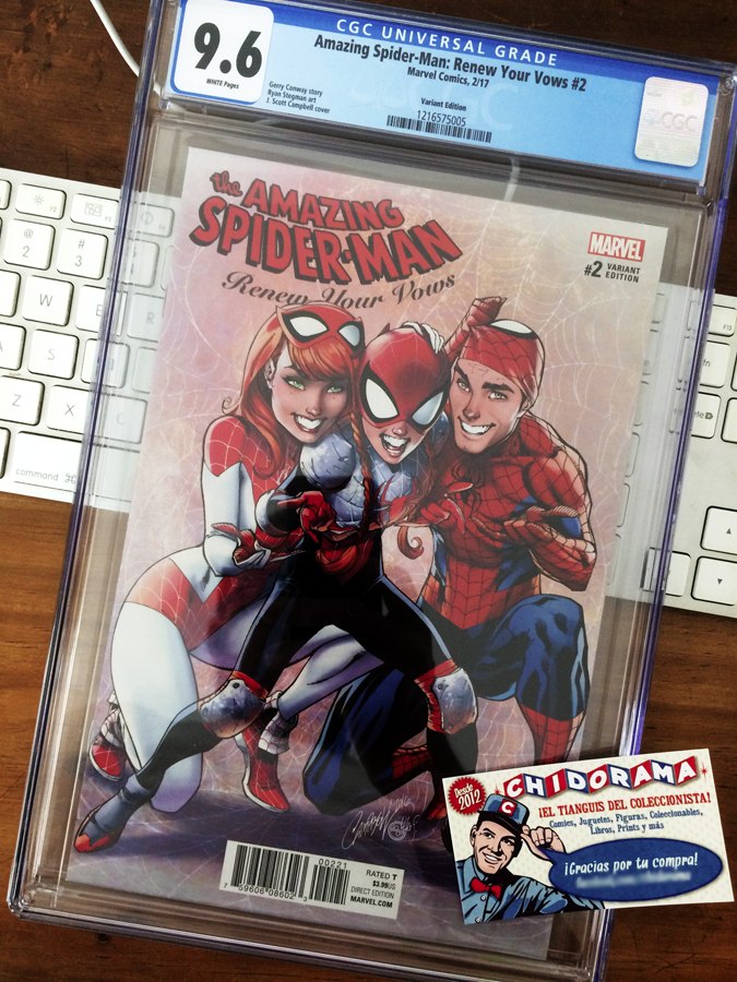 Comic Cgc - Spider-man Renew Your Vows #2 Grade 9.6 Campbell