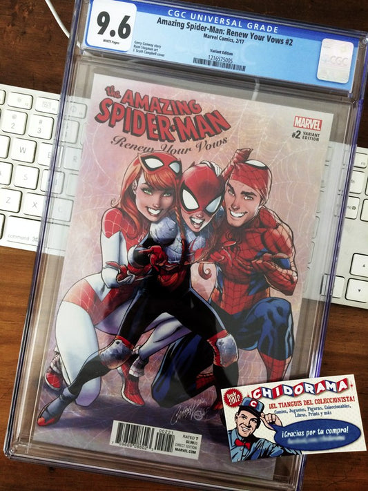 Comic Cgc - Spider-man Renew Your Vows #2 Grade 9.6 Campbell