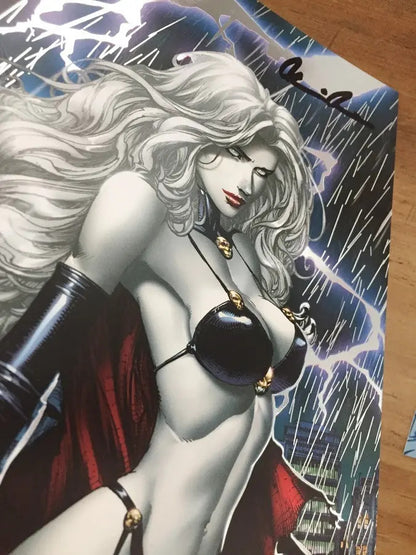 Comic - Lady Death Cataclysmic Majesty 1 Firmacoa Finch Foil