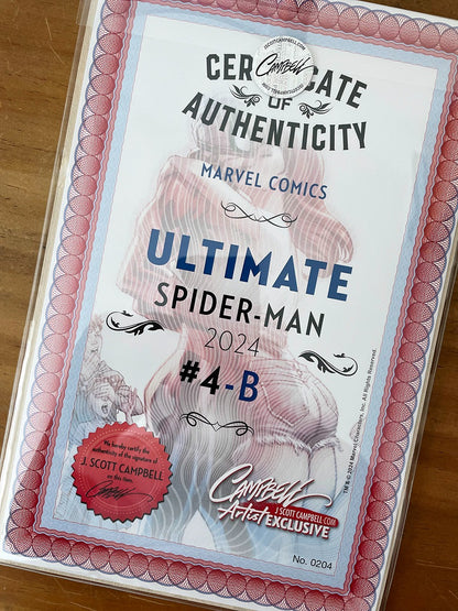 Comic Set - Ultimate Spider-man #4 Scott Campbell Firmado