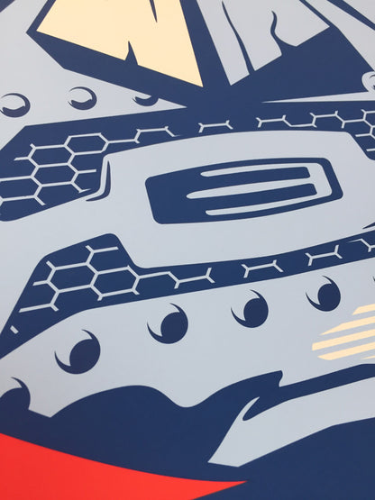 Cuadro De Autor - Litografía Print Dr Doom Marvel Firmada