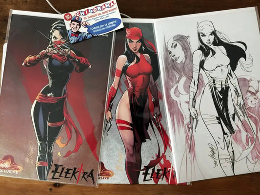 Comic Set - Elektra #1 Scott Campbell Cover A, B Y C