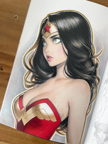 Sketchbook - Blend 5 Warren Louw Invisible Woman Signed