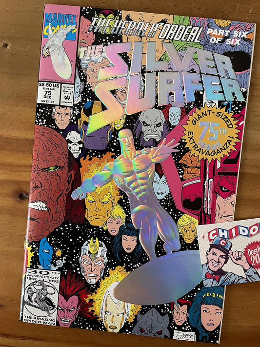 Comic - Silver Surfer #75 Emboss Foil Cover Galactus