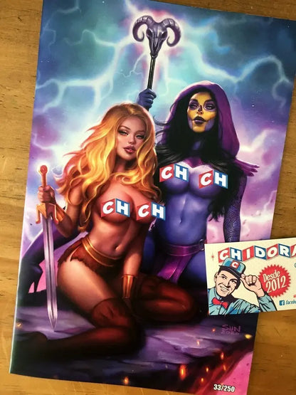 Comic Set - Notti & Nyce Cosplay Khamunaki He-man Skeletor