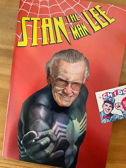 Comic - Stan Lee The Man Tributo Venom Black Spidey Foil