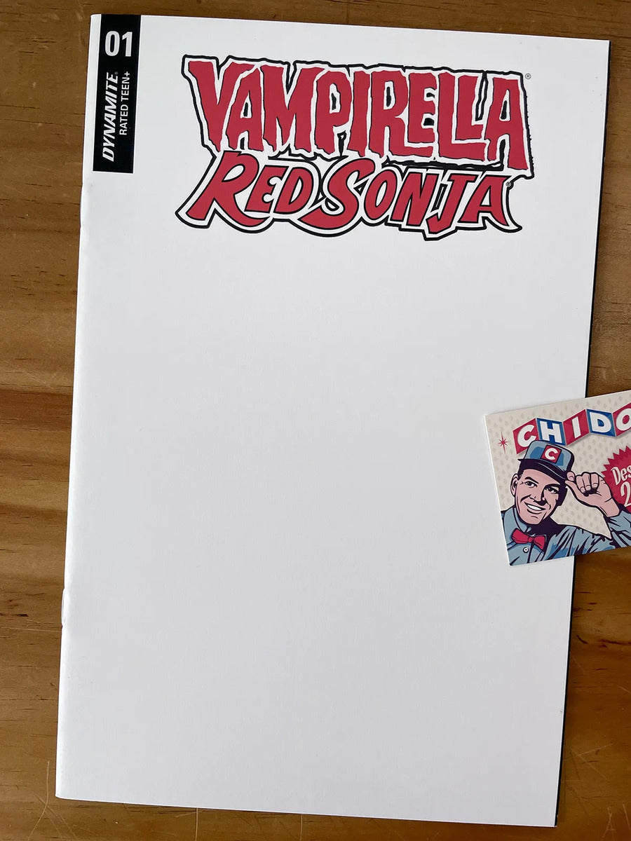 Comic - Vampirella Red Sonja #1 Blank Variant