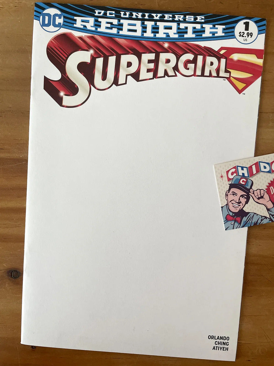 Comic - Supergirl Dc Rebirth #1 Blank Variant