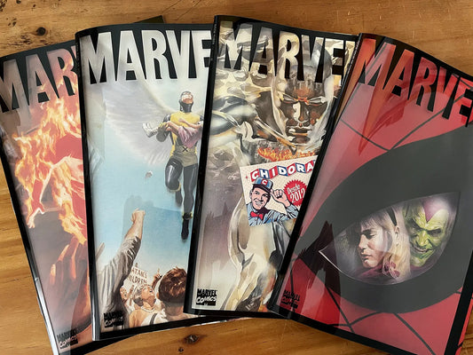 Comic Set - Marvels Set Completo Alex Ross Portadas Acetato