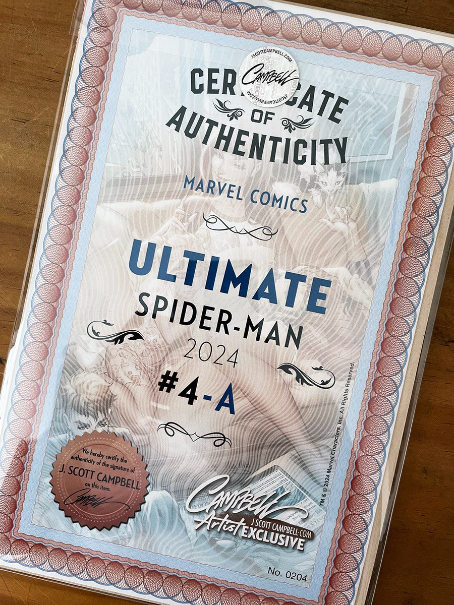 Comic Set - Ultimate Spider-man #4 Scott Campbell Firmado