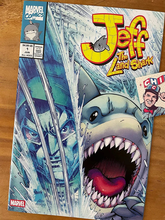 Comic - Jeff The Land Shark 1 Nauck Dr Doom Wolverine Hulk