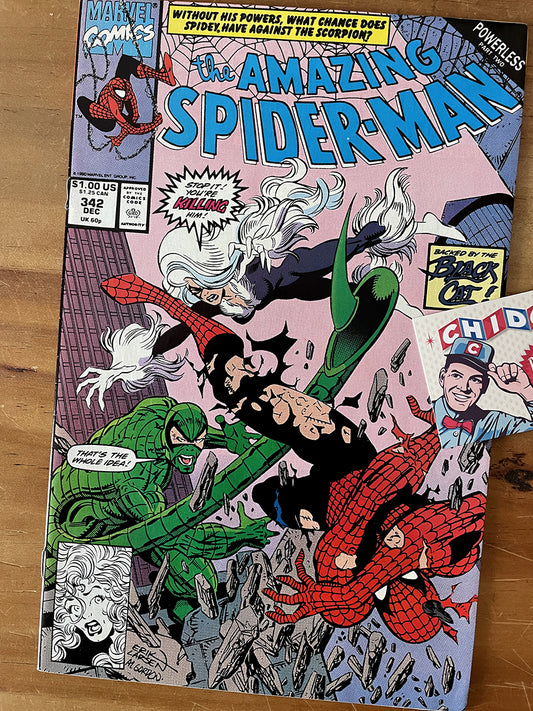 Comic - Amazing Spider-man #342 Erik Larsen Black Cat