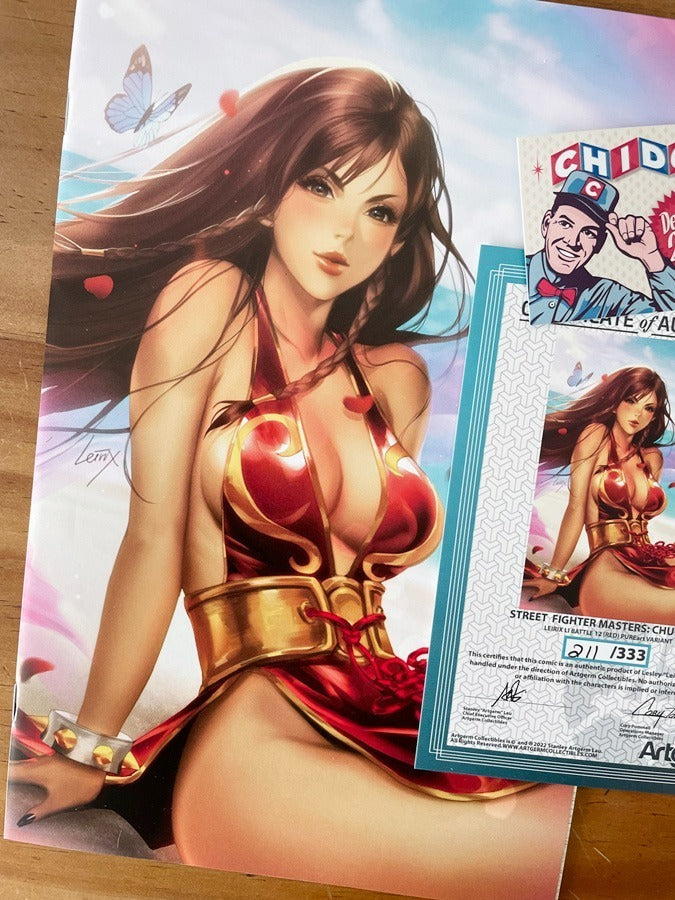Comic - Street Fighter Masters Chun-li #1 Leirix Red Variant