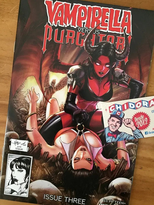 Comic - Vampirella Vs Purgatori #3 Crees Mcfarlane Tributo