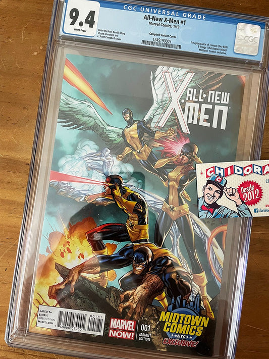 Comic Cgc - All New X-men #1 Scott Campbell 9.4 Jean Grey
