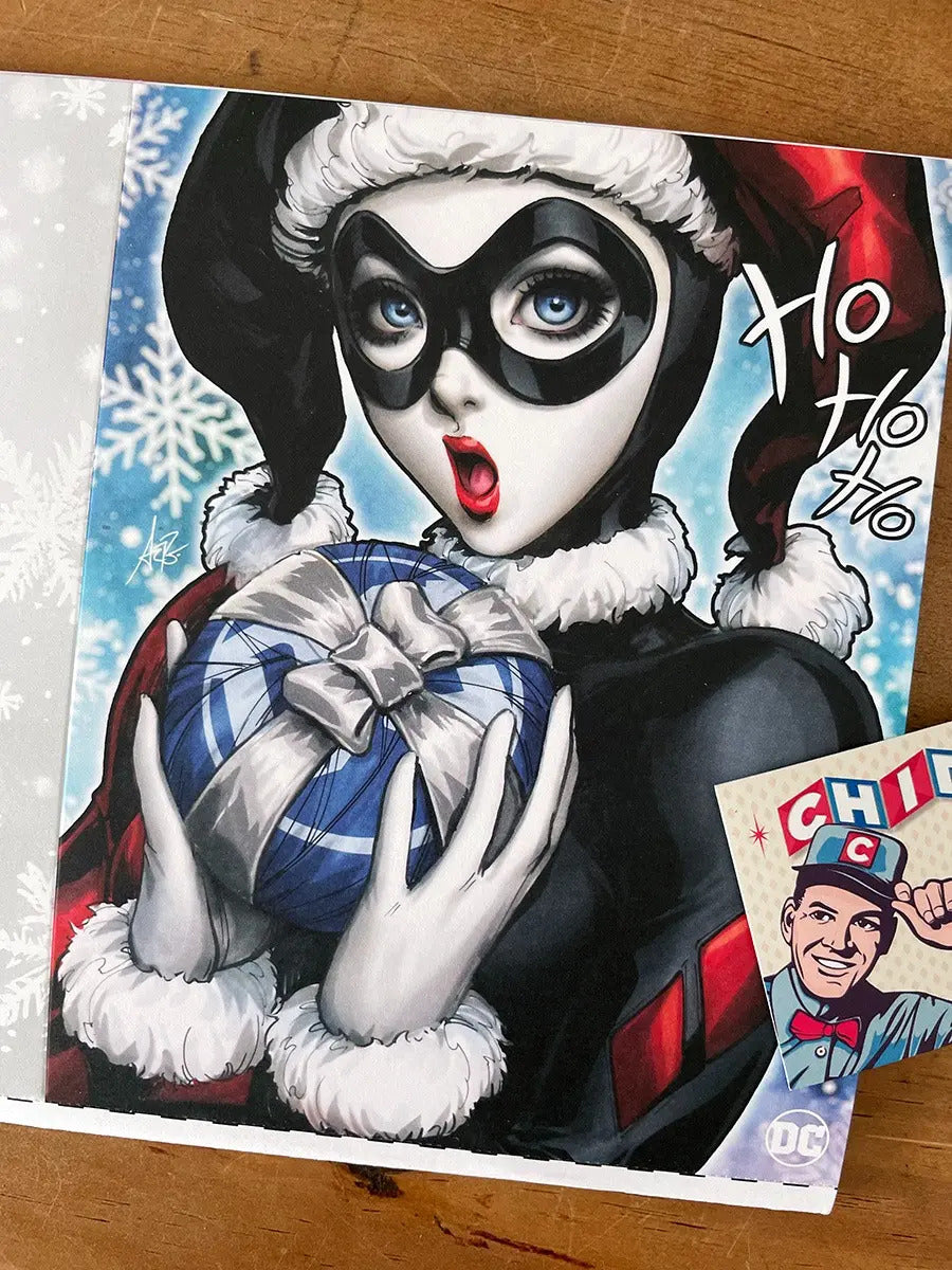 Comic - Harley Quinn #34 Artgerm Happy Holidays Card Sexy
