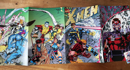 Comic Set - X-men #1 Jim Lee Set Connecting Completo Jean