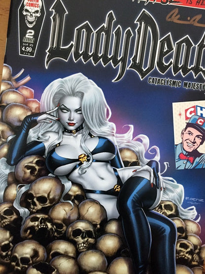 Comic - Lady Death Cataclysmic Majesty 1 Firma Coa Std