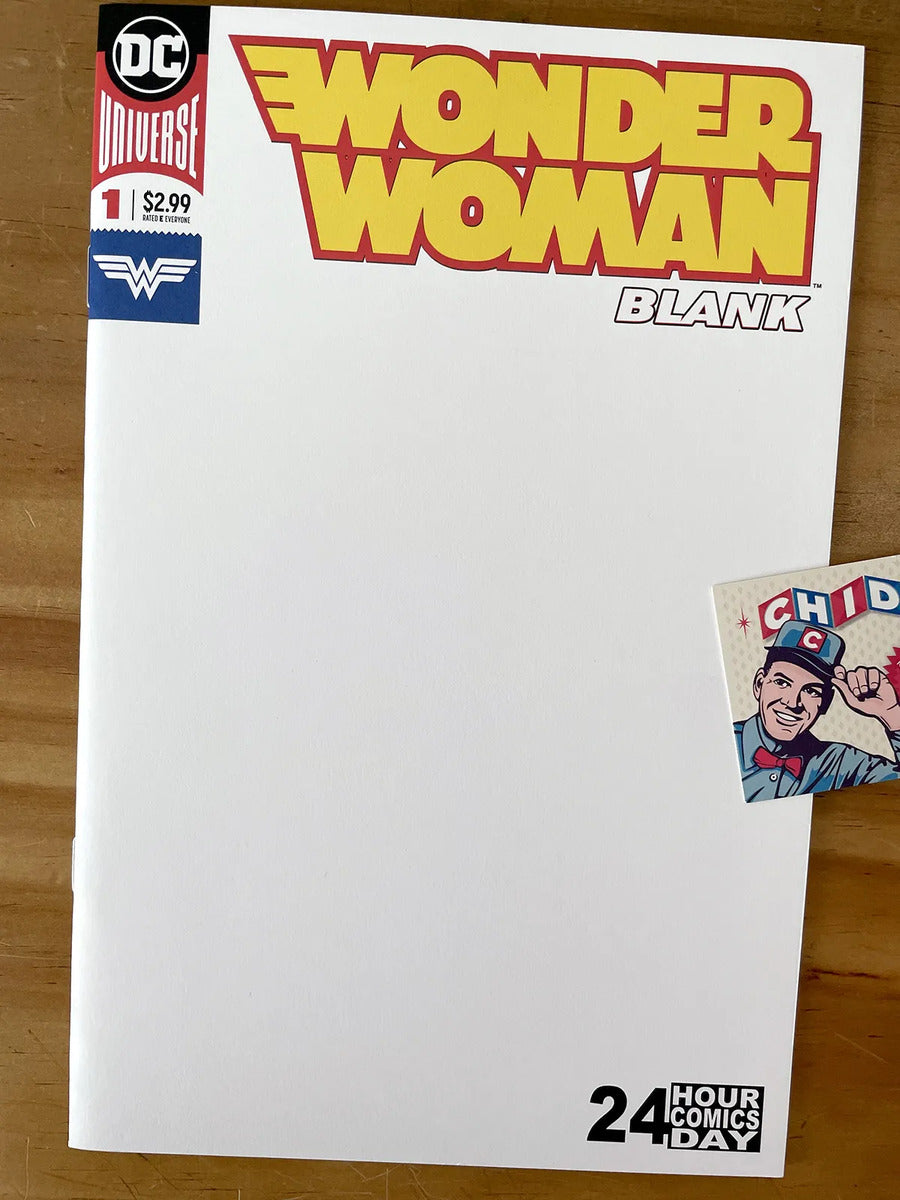 Comic - Wonder Woman Blank #1 24 Hour Comics Day Variant