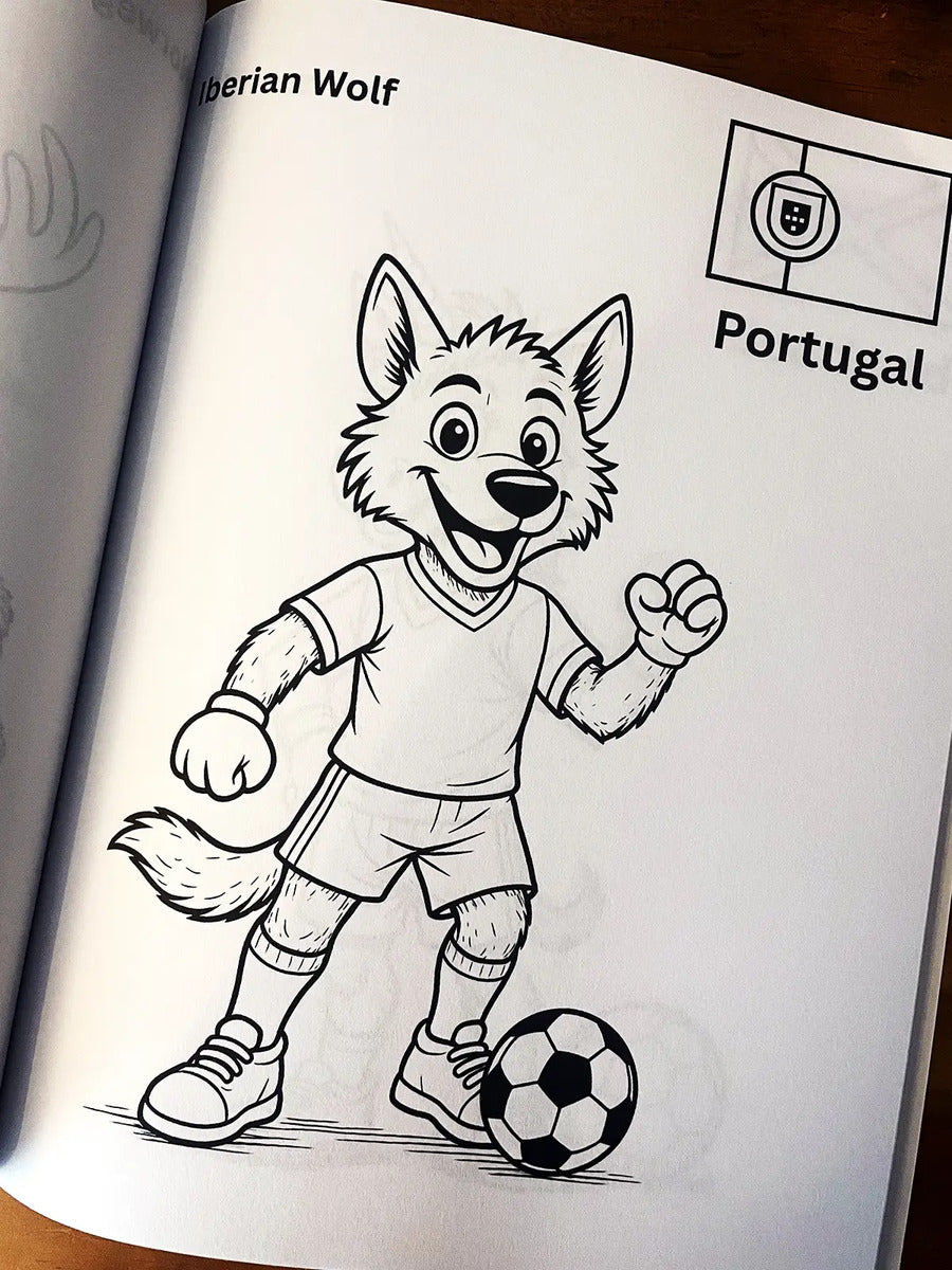 Libro Colorear Niños Mundial Fútbol Album México 2026 Fifa