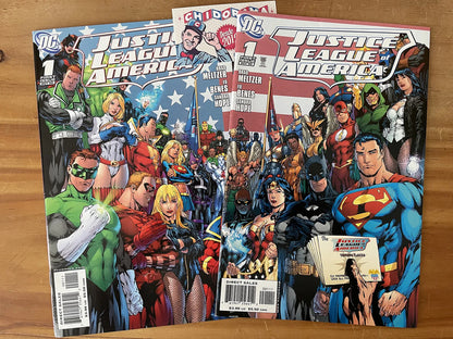 Comic Set - Justice League Of America #1 Ed Benes Connecting