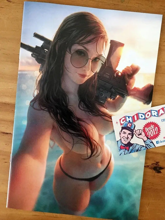 Comic - Gun Honey Blood For Blood #1 Warren Louw Sexy Var B