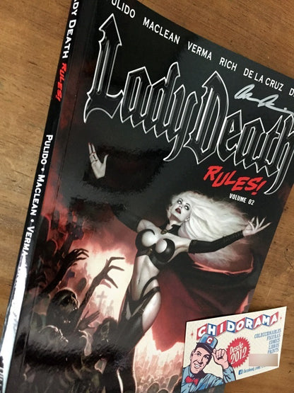Comic - Lady Death Rules #1 Firma Coa Pulido Tp