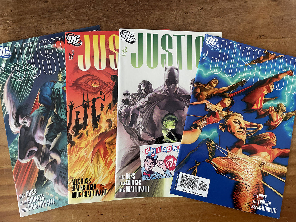 Comic Set - Justice Set Completo Alex Ross Batman Superman