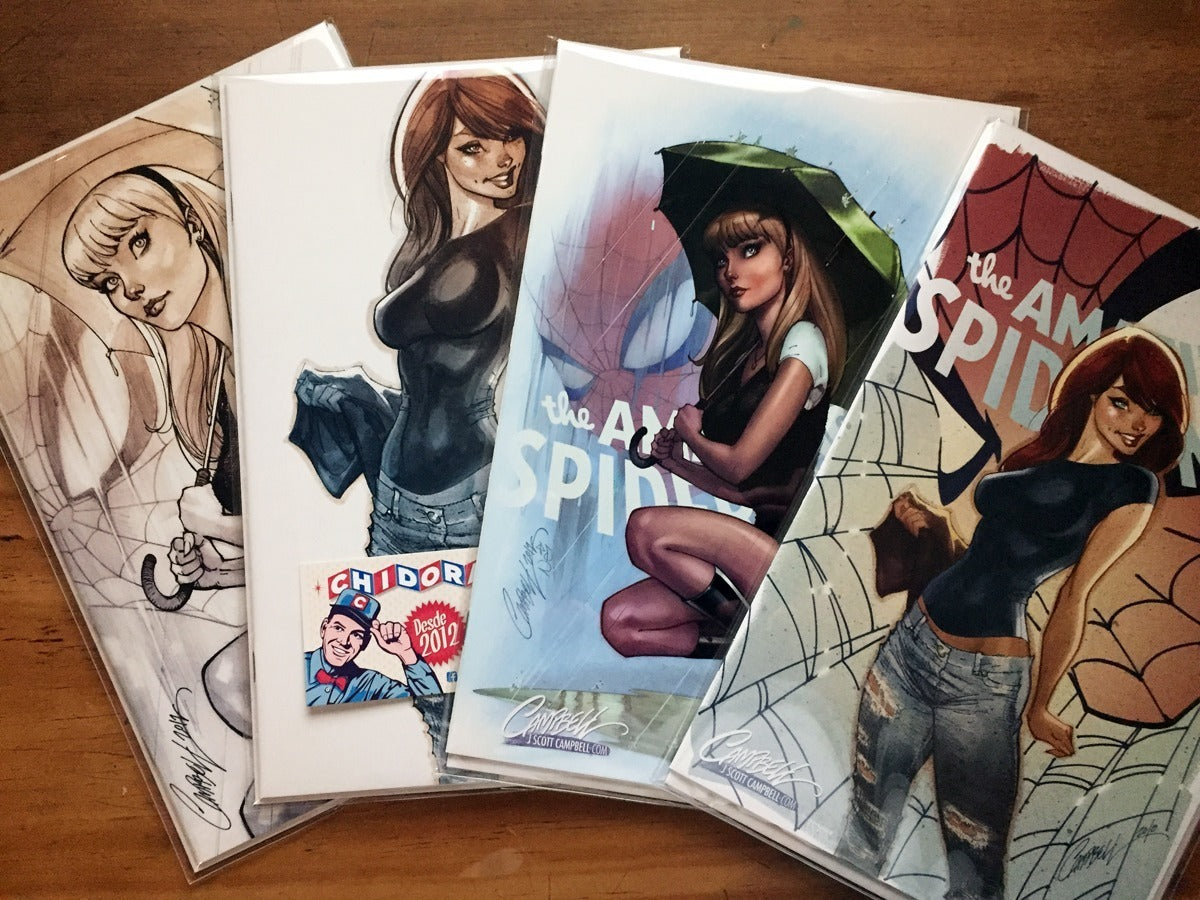 Comic Set - Amazing Spider-man #14 Scott Campbell 12 Covers