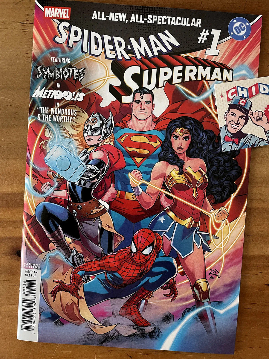 Comic - Superman Vs Spider-man #1 Dauterman Thor Wonderwoman