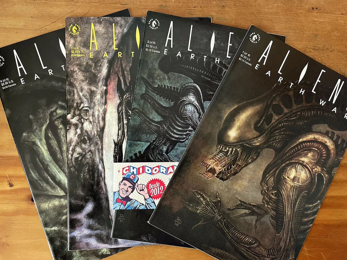 Comic Set - Alien Earth War Completo Alien Warrior Xenomorph