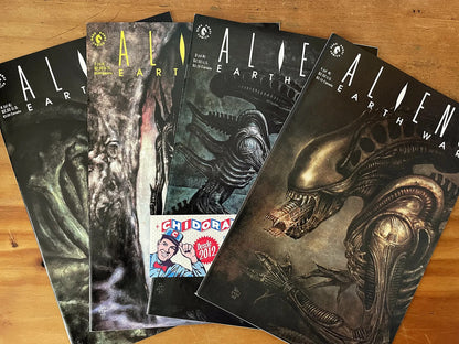 Comic Set - Alien Earth War Completo Alien Warrior Xenomorph