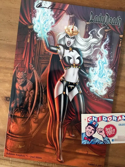 Comic - Lady Death Nightmare Symphony #1 Jewel Edition Coa