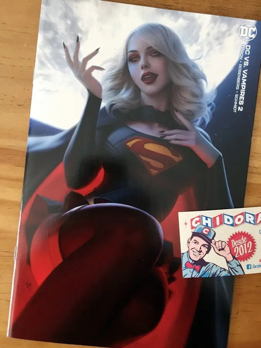 Comic -  Dc Vs Vampires #2 Warren Louw Virgin Var Supergirl