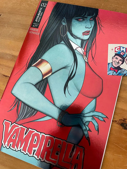 Comic - Vampirella #2 #677 Jenny Frison Foil Variant Sexy